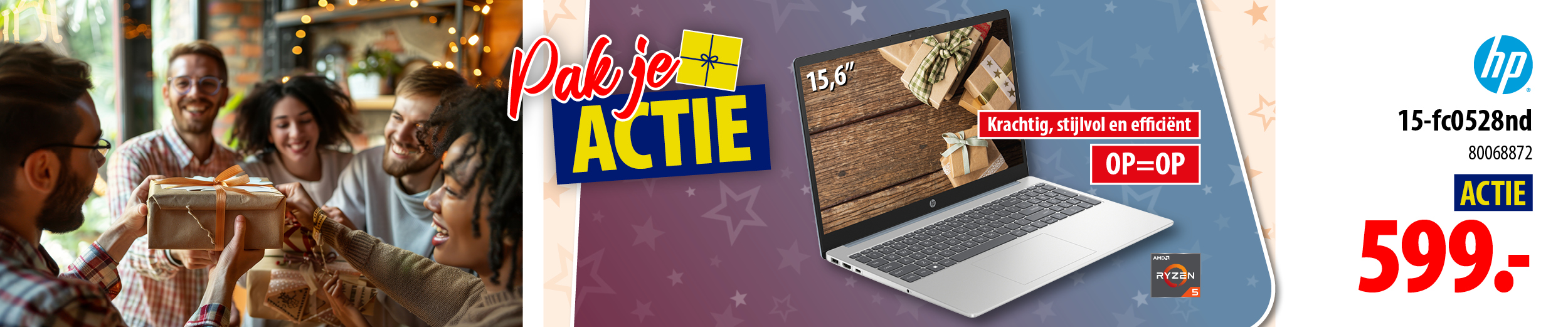 Het loopt storm actie Asus laptop