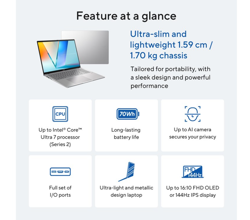 ASUS Vivobook S16 S3607VA-RP017W