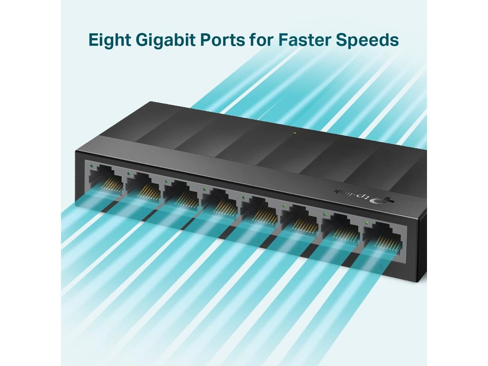 TP-LINK LS1008G - Gigabit Ethernet Switch - 8 poorts