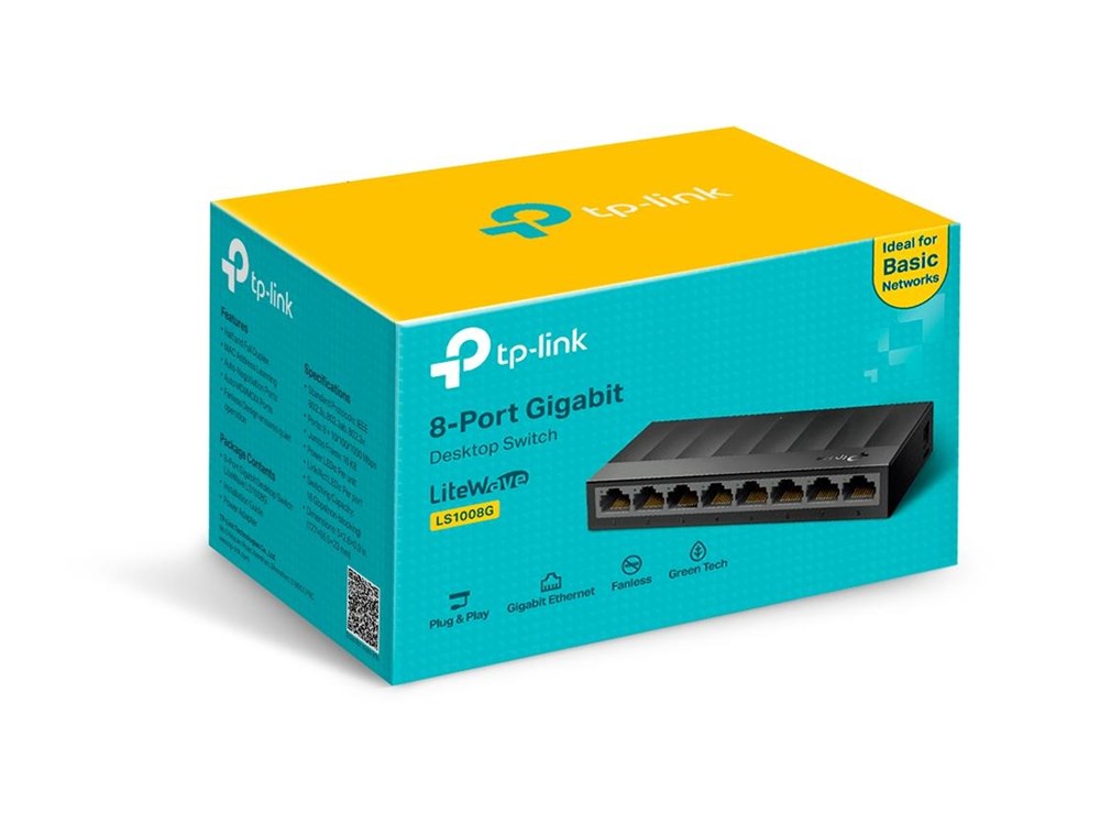 TP-LINK LS1008G - Gigabit Ethernet Switch - 8 poorts