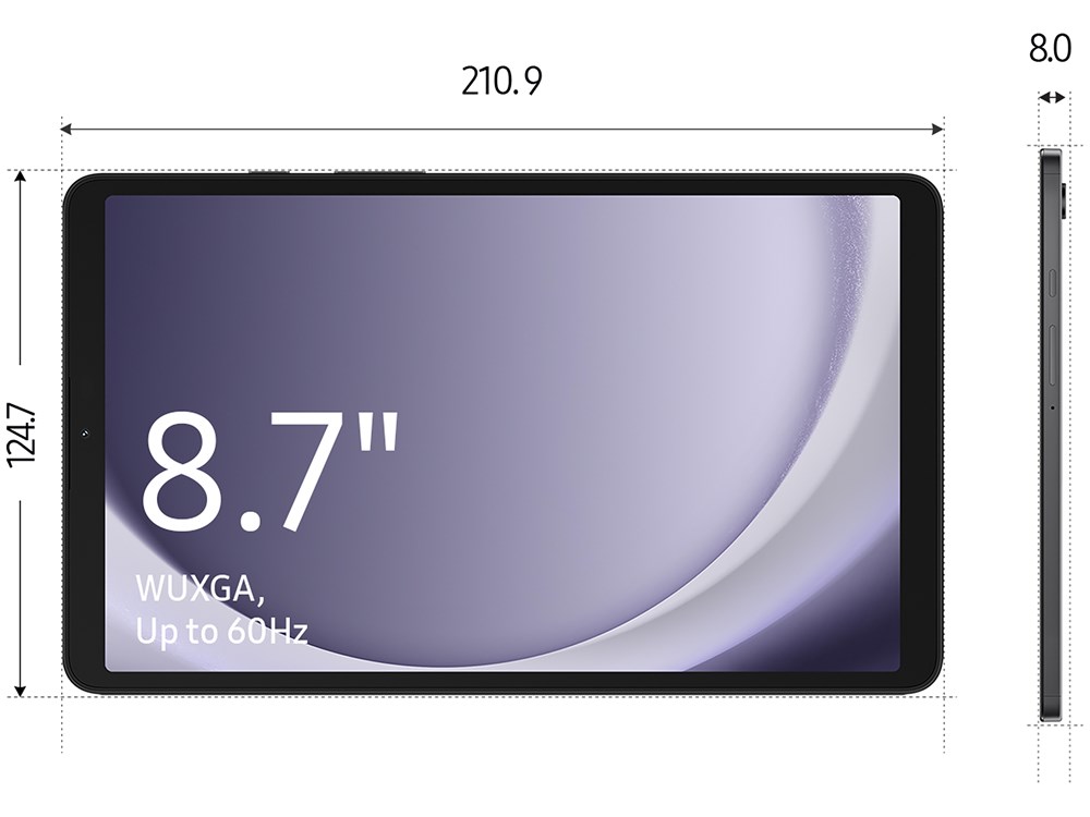 Samsung Galaxy Tab A9 - 8.7 inch - 64 GB - Wi-Fi - Grafiet