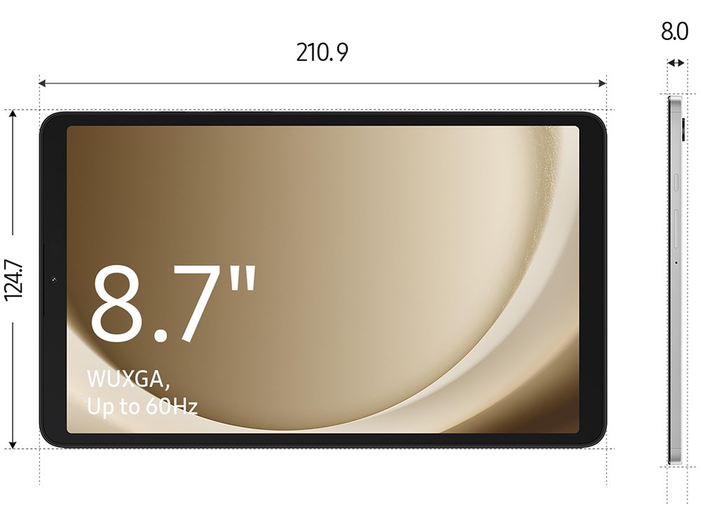 Samsung Galaxy Tab A9 - 8.7-inch - 64 GB - Wi-Fi - Zilver