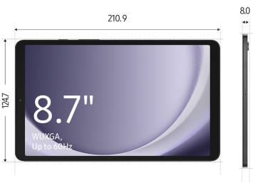 Samsung Galaxy Tab A9 - 8.7-inch - 128 GB - Wi-Fi - Grafiet